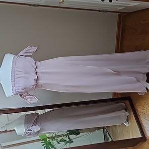 Off the shoulder sheer gown